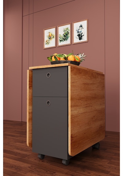Lüks Katlanır Mutfak Yemek Masası %100 MDF Pratik Çekmeceli Çalışma Masası KM03 Lüks Katlanır Mutfak Yemek Masası %100 MDF Pratik Çekmeceli Çalışma Masası KM03