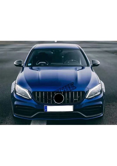 Mercedes W205 Gtr Ön Panjur Izgara Seti Amg 2019+ C Serisi