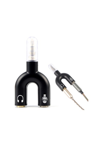 Store Kulaklık Mikrofon Ayırıcı Çoklayıcı 3.5mm Splitter Switch Stereo Dönüştürücü Al4456