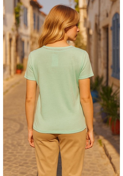 Fashion Friends Bayan Bluz 25y1201k1 Mint Mint
