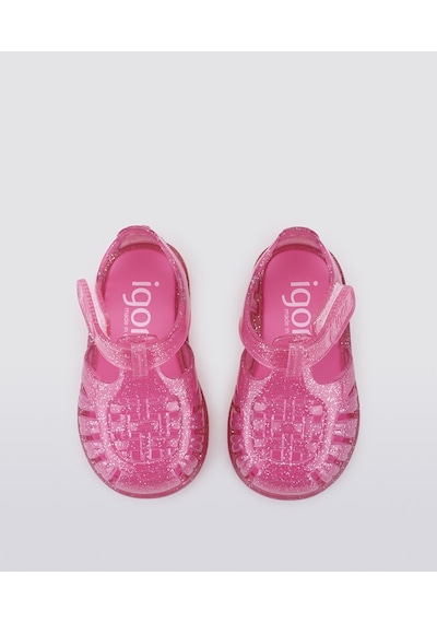 Igor Tobby Gloss Glitter S10308 Çocuk Sandalet 057-tr. Fucsia Glitter