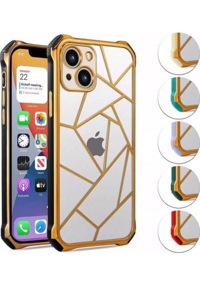 Apple Uyumlu iPhone 13 Kilif Lazer Prizma Kamera Korumali Kapak 553329671