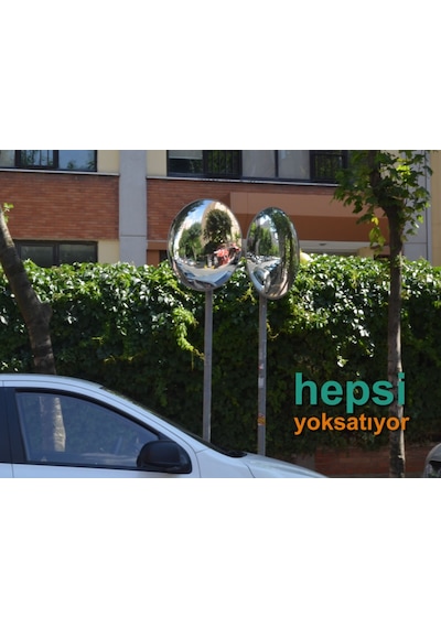 30 Cm Çapında Bombeli Trafik Güvenlik Aynası