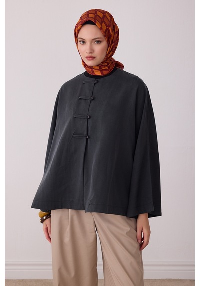 Belli Geometrik Desen %100 Twill İpek Eşarp Be08 Taba