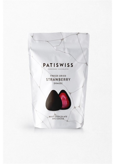 Patiswiss Sütlü Çikolatalı Çilek Draje