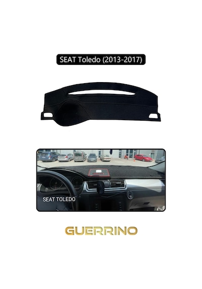 Seat Toledo 2013-2017 Torpido Koruma Halısı Siyah Kenar