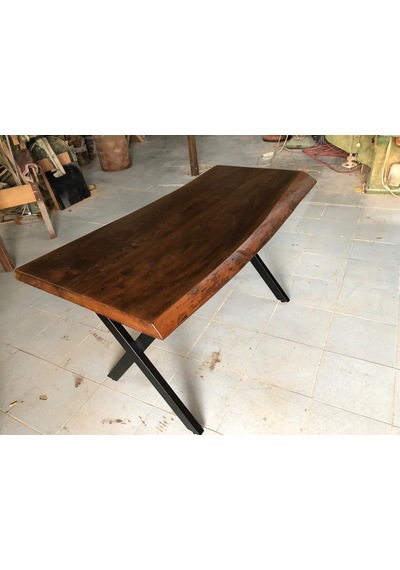 Bintaşmobilya Kütük Masa Ceviz Rengi 120X75.Cm