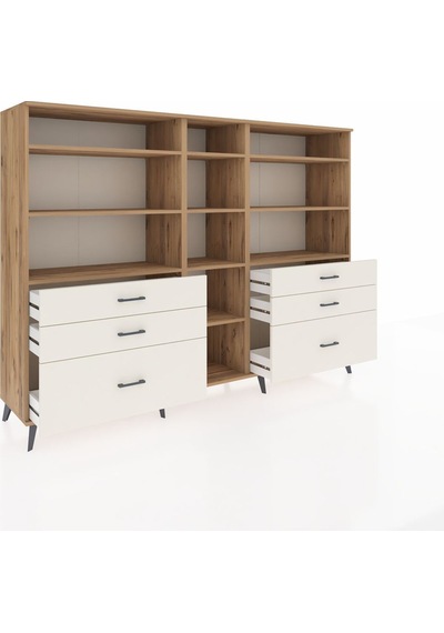 Hyperion Dolap 10 Raflı 6 Çekmeceli 220x44x163 Çam-çam/aytaşı Atlas Çam/aytası - Atlas Çam Hyperion Dolap 10 Raflı 6 Çekmeceli 220x44x163 Çam-çam/aytaşı Atlas Çam/aytası - Atlas Çam