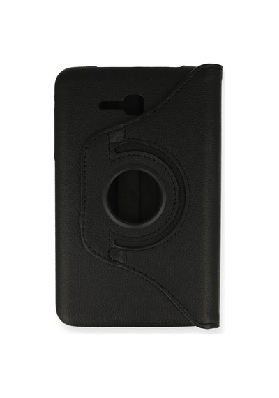 Newface - 422 - Samsung Galaxy Uyumlu T110 / T113 Tab 3 Lite 7 Kılıf 360 Tablet Deri Kılıf - Csmo-tex - - Siyah