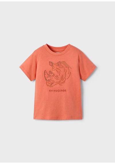 Mayoral Kabartmalı Erkek Çocuk T-shirt 3042m Turuncu