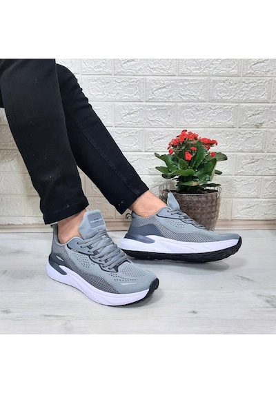 M.p 1603 Gri Renk Rahat Koşu Erkek Spor Ayakkabı 001