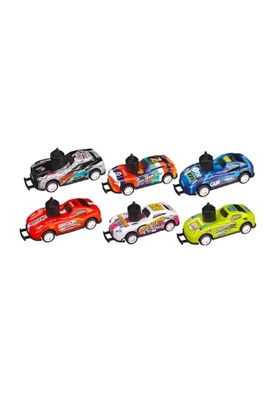Ctoys 6'lı Uçan Metal Çek - Bırak Yarış Arabaları Kz957-062 Çok Renkli