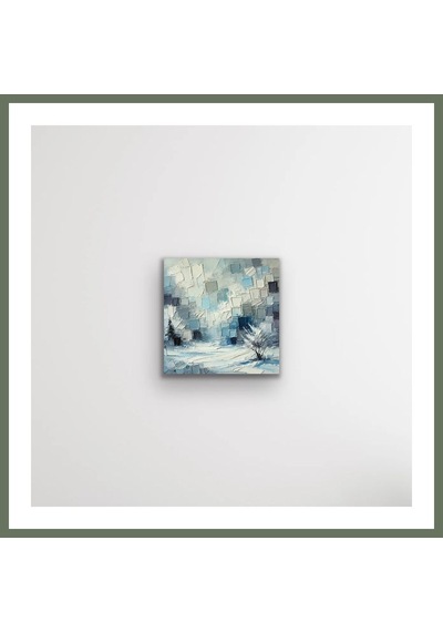 Bezos Kış Mevsimi Kanvas Tablo 60x60cm Bezos1 Çok Renkli