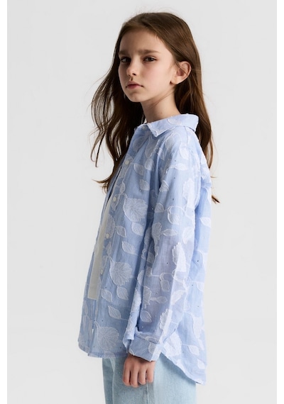 Xo Kids Kız Çocuk Gömlek 8-14 Yaş 31319 Mavi