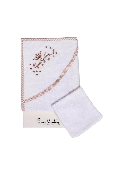 Pierre Cardin Kundak Banyo Havlusu 85X75 Cm - Ekru Yıldızlı