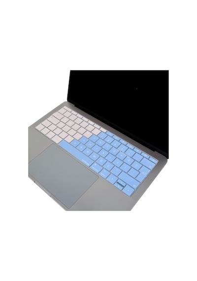 Türkçe Q Klavye Koruyucu Macbook A1534 A1708 Uyumlu Uk Avrupa Ters L Enter Silikon Klavye Koruyucu Renkli Pastel Tasarım Mavi Pembe