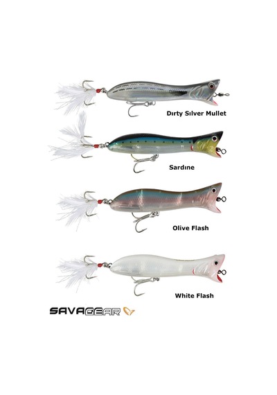 Savage Gear Panic Popper 195 19.5cm 111gram 03-white Flash Rengi