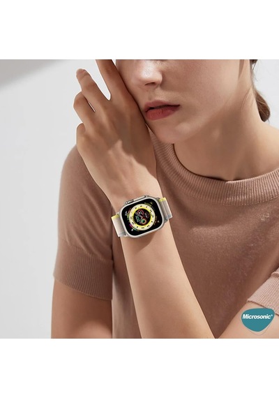 Apple Watch Ultra İçin Kordon Hike Spiral Siyah Watch Ultra İle Uyumlu Kordon - Siyah Çok Renkli