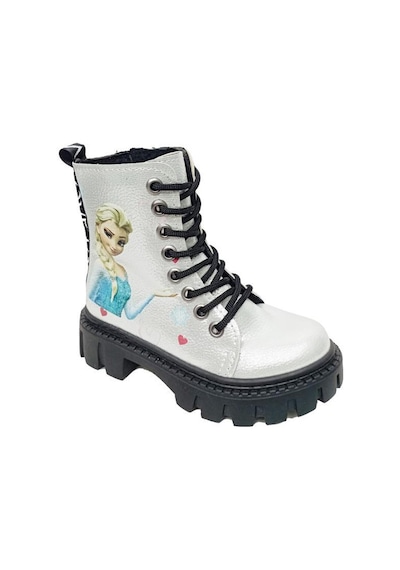 Fix Kids 9603-1 Parlak Deri Fashion Kız Çocuk Bot Gümüş