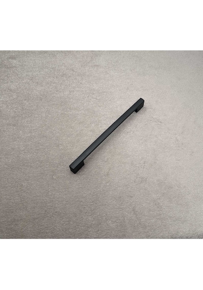 Star Mat Siyah Mutfak Dolap Çekmece Köprü Kulpu 160 Mm 192 Mm 16 Cm - 19,2 Cm 2 Adet Siyah Çift De
