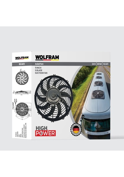 Axial Fan 11 İnch S Kanat Wolfram 92411