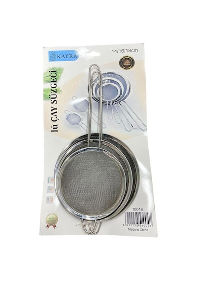 3'li Metal Süzgeç 14-16-18 Cm Diğer