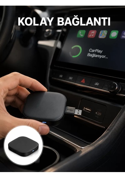 Hepsi Usb Girişli Tak Çalıştır Kablosuz Android Auto Cihazı Yeni Nesil Najmaddin