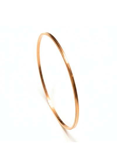 Ajda 925 Ayar Gümüş Bilezik Rose Kaplama Tırtık Rose Gold