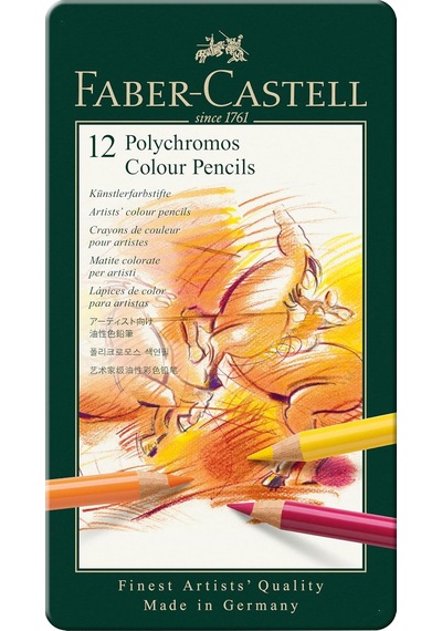 Polychromos Kuru Boya Kalemi, 12 Renk Diğer