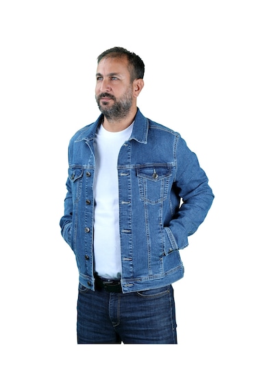 Balins Erkek Denım Mavi Kot Ceket Mavi