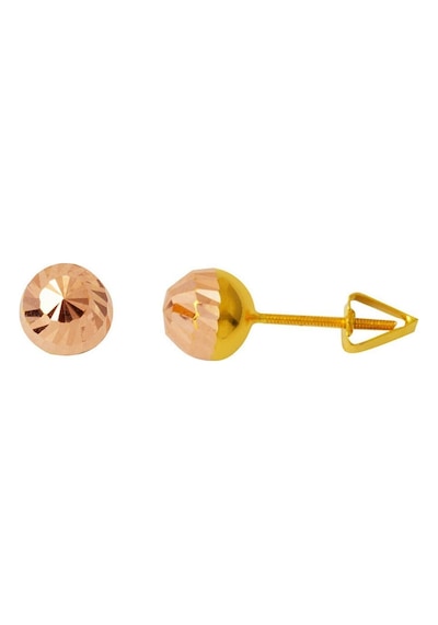 Bilezikci 14 Ayar Top Altın Küpe Vidalı 7 Mm. Kpdls14k29431