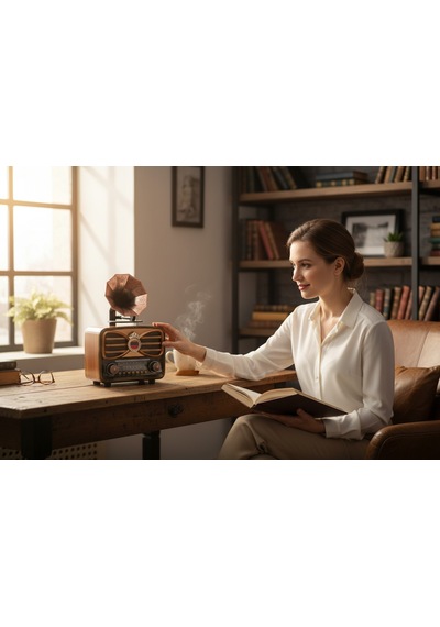 Rt-607 Gramafonlu Trend Nostaljik Radyo,bluetooth Nostalji Radyo