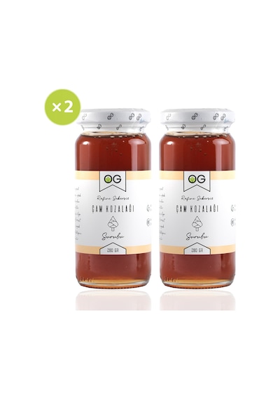 OG natural 2'li Çam Kozalağı Şurubu Rafine Şekersiz 280 G