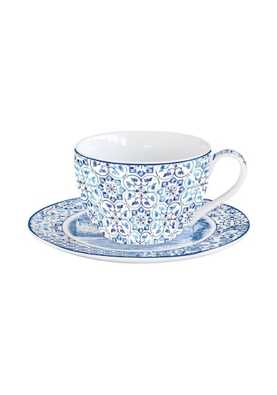 Easy Life Porselen Fincan 280ml & Tabak Çok Renkli