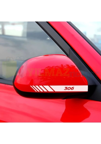 Peugeot 207 301 307 308 407 408 3008 Yan Dikiz Ayna Şerit Sticker 20 X 2 Cm