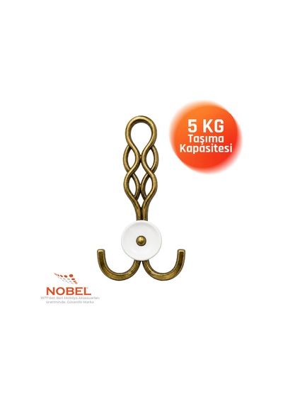 Örgü Portmanto Askısı, Metal Vestiyer Askısı, - Gr, Dolap Ve Duvar Askılığı, Anti K Sari Vidalı