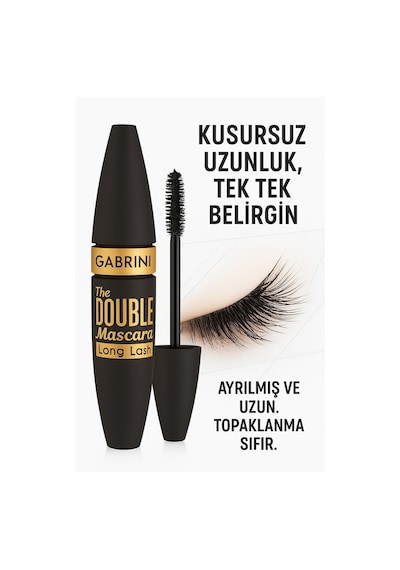 Gabrini Long Lash Mascara Kirpikleri Uzatan Siyah Maskara Siyah