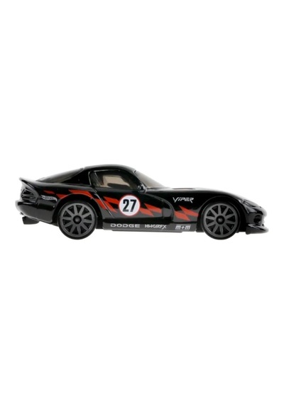 Hot Wheels '96 Dodge Viper Gts - Hw Torque Siyah 1/64 Diecast Model Araba Çok Renkli