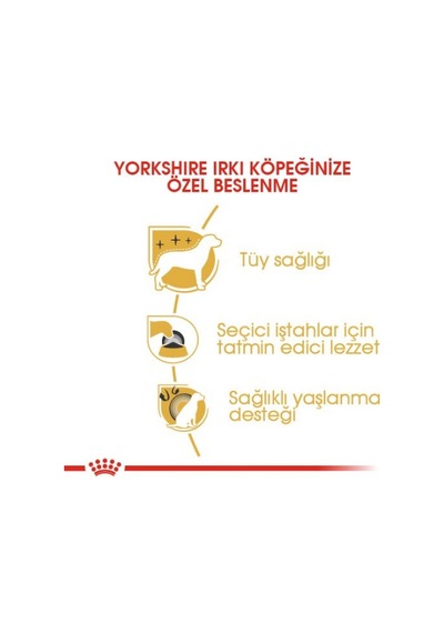 Yorkshire Terrier Yetişkin Kuru Köpek Maması 1.5kg + 2 Adet Yaş Mama Hediye