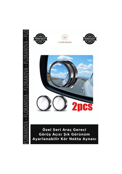 Özel Seri Araç Gereci Görüş Açısı Şık Görünüm Ayarlanabilir Kör Nokta Aynası