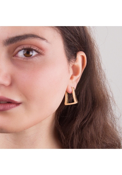 14 Ayar İtalyan Modern Altın Küpe 5,05 Gr-5955