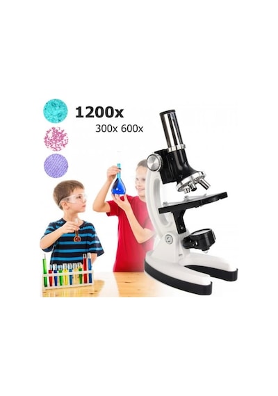 Nikula-mikroskop Taşınabilir Set 28 Parça Eğitim Mikroskop Kiti 300x 600x Ve 1200x Çocuklara Lisin