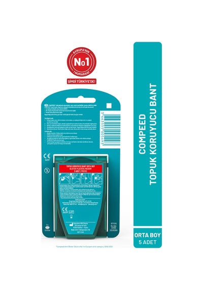 Compeed Topuk Koruyucu Bant Orta Boy 5'li 3 Paket