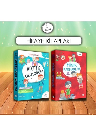 1. Sınıf Hikaye Seti 20 Kitap Artık Okuyorum - Minik Parmaklar