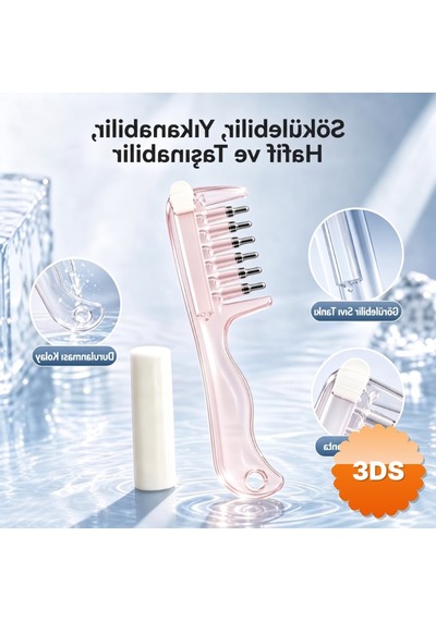Saç Bakım Yağı Uygulama Tarağı Serum Tarağı Yeniden Doldurulabilir Hazne