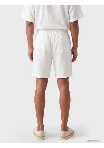 Lcw Vision Ekru Loose Fit Erkek Şort