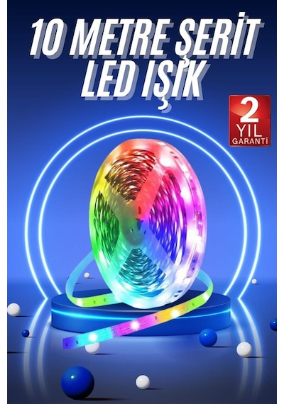 Gld-spt- Rgb Neon Şerit Led Lamba 10 Metre İç Me Tasarımına Uygun Renkli