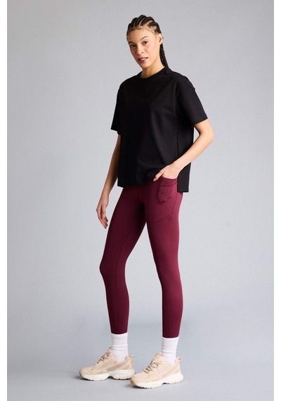 Defacto Yüksek Bel Sporcu Tayt G8391ax25wnbr232 Bordo-br232