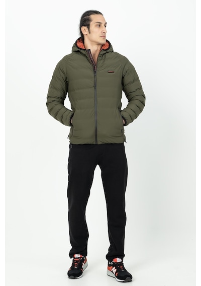 Maraton Sportswear Regular Erkek Kapşonlu Uzun Kol Basic Haki Mont 21501-haki Haki