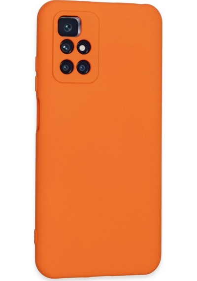 Flzdgnkr Newface Xiaomi Redmi 10 2022 Kılıf Nano İçi Kadife Silikon - Turuncu